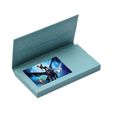 China 4.3 inch LCD video brochure advertising video brochure card for event invitation for sale
