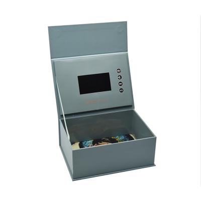 China custom design print LCD video presentation box,LCD video display box video package marketing for sale