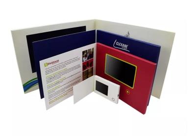 China birthday Recordable Lcd Digital Player Video Cards Video Brochure Video Book With Touch Screen for sale