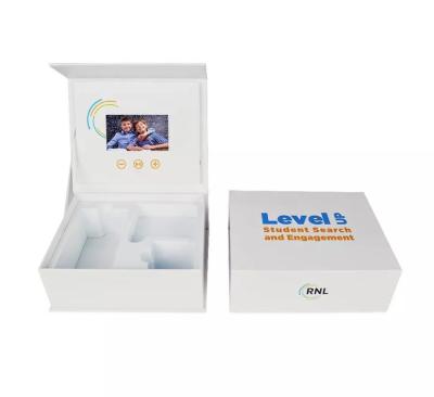 China video presentation box with LCD screen to promote business video pack box with custom printing for sale