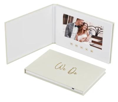 China Digital photo album with video player we do wedding video book video album book for sale