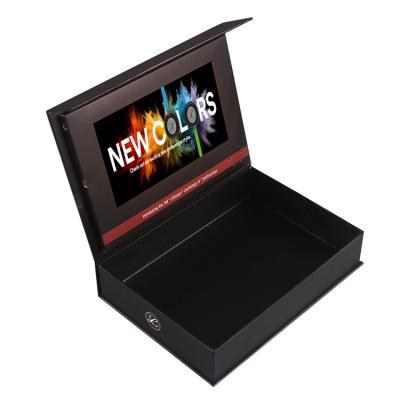 China 7 inch LCD screen boxes custom packaging and media LCD video gift box for advertising video box for sale