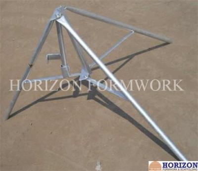 China Flexible Concrete Forming Accessories Folding Tripod Stabilizing Steel Props for sale