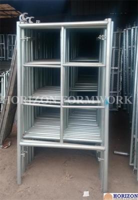 China 2 Horizontal Rungs Frame Scaffolding System 5' X 5' Size For Construction for sale