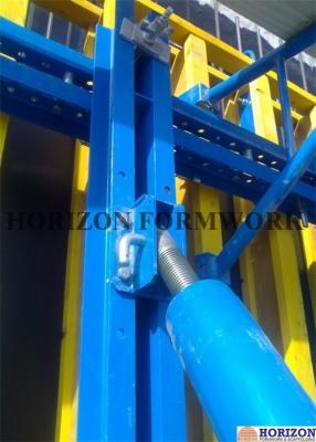 China Q235 Steel Channel Single Sided Wall Formwork Supported By Telescopic Brace for sale