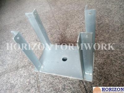 China Q235 Steel Plate Concrete Forming Accessories , Galvanized Fork Head for Slab Form Construction for sale