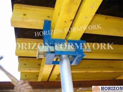 China Q235 Steel Slab Formwork Systems Table Head 230*145mm To Clamp Double H20 Beams for sale