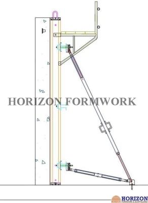 China Construction Wall Forming Systems with Top Scaffold Brackets as Safety Platform for sale