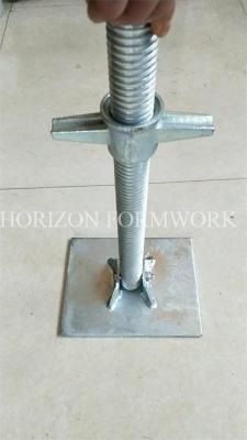 China SGS Scaffold Screw Jack Base With Galvanized Surface For Ringlock Systems for sale