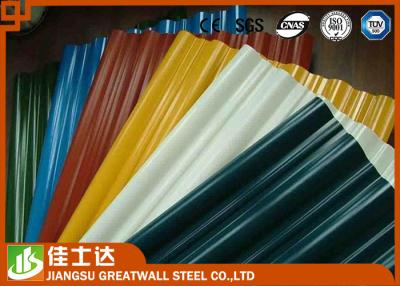 China Hard / Soft Steel Material Corrugated Steel Sheets Steel Roof Tiles PE PVDF Coated for sale