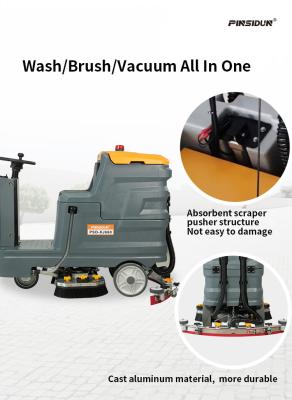 China Custom Automatic Scrubber Machine Rubber Gym Floor Cleaning Machine for sale