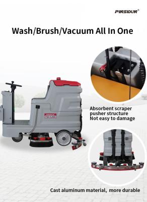 China Supermarket Gym Ride On Floor Sweeper Scrubber For Domestic for sale