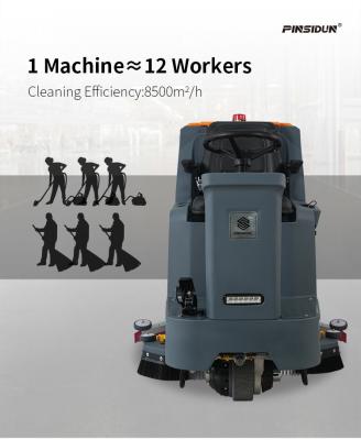 China Industrial Rideable Floor Cleaner Warehouse Scrubber Equipment for sale