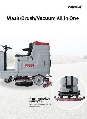 China 200Ah Outdoor Commercial Auto Scrubber Machine For Rubber Gym Floor Cleaning for sale