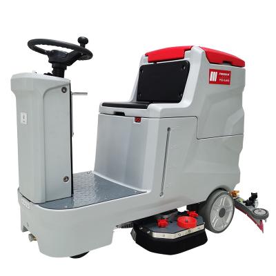 China Commercial Industrial Garage Ride On Floor Scrubber Cleaner Machine 245KG for sale