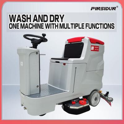 China Rideon Automated Floor Scrubber For Outdoor 80L for sale