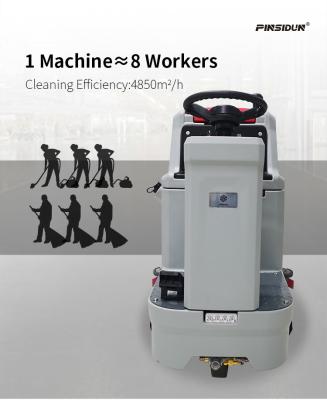 China 80L Sweeper Scrubber Floor Maintainer Machine For Factory for sale