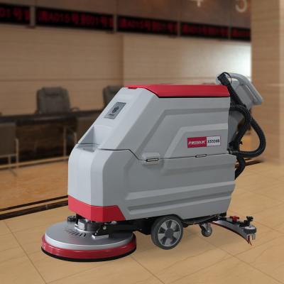 China Wireless Automatic Commercial Hand Pushed Electric Floor Scrubber Dryer PSD-XS530B for sale