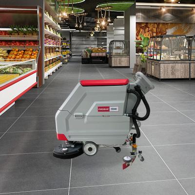 China Cordless Automatic Walk Behind Floor Scrubber Wash Floor Machine for sale