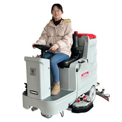 China Commercial Industrial Cordless Electric Floor Sweeper Scrubber For Wet Floor Cleaning for sale