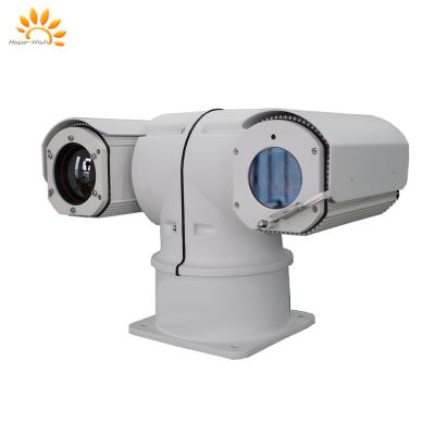 China Câmera PTZ de infravermelho de precisão sensor duplo T forma câmera térmica laser IP67 classificado com 360 graus Pan Range à venda