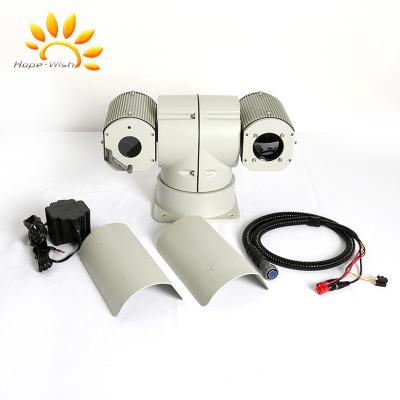 China Vehicle Mounted Dual Thermal Camera , AC24V Outdoor PTZ Security Camera for sale