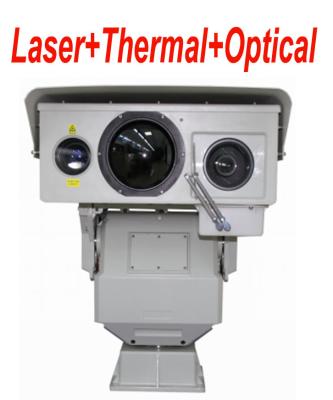 China cámara termal infrarroja multi de la gama larga del sensor 50mK con el zoom continuo de PTZ en venta