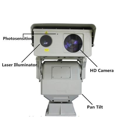 China cámara infrarroja larga del laser de la gama PTZ de la seguridad del 1KM con el iluminador de 808nm IR en venta