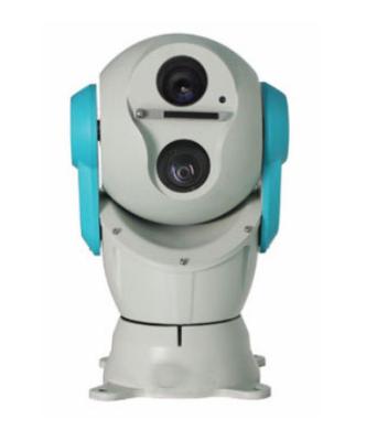 Chine Jour/nuit thermiques de la caméra 2km de dôme de Ptz doubles pour la surveillance montée sur véhicule à vendre