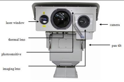 China PTZ Infrared Night Vision Thermal Camera , Long Range Surveillance Camera for sale