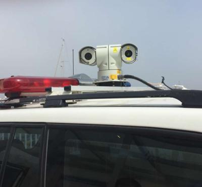 China Car Mount PTZ Laser Camera / Infrared Night Vision Long Range Security Camera for sale