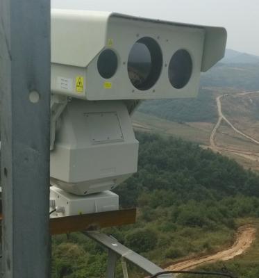 Chine Caméra thermique infrarouge de vision nocturne de PTZ, vidéo surveillance de laser de long terme à vendre