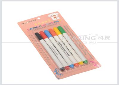 China Water based Fabric paint markers Kearing 1.0mm tip permanent ink , T shirt marker pens for sale