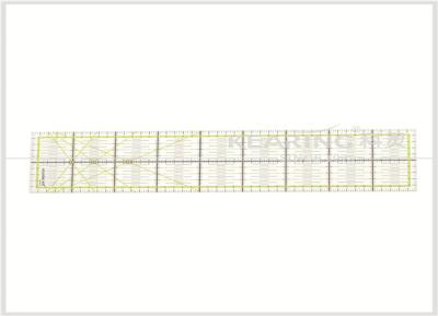 China Metric Patchwork Rulers 45 x 10 cm Rigid Plastic Sew Design Quilt Template KPR4510 for sale