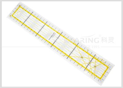 中国 縫われた手仕事のパッチワークの定規の型板の長方形の型板30 * 5 Cmのアクリルの定規 販売のため