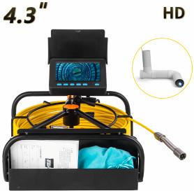 China 4.3inch Pipe Blockage Detector 10m Cable Underground Pipe Camera Inspection for sale