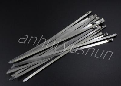 China Mechanical Heavy Duty Metal Zip Stainless Tie Wraps 850mm for sale