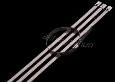 China Adjustable 304SS Stainless Steel Cable Ties 300mm OEM for sale