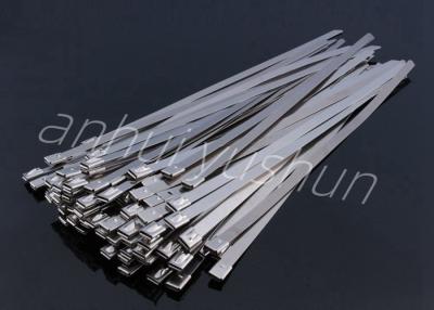 China tipo atadura de cables inoxidable de acero de la hebilla de 150m m para el arreglo del alambre en venta
