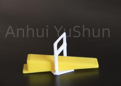 China OEM Polyester Porcelain Floor Tile Leveling System Tools Clips Yellow Color for sale