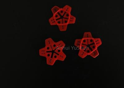 China 2MM Red Ceramic Tile Leveling Clips Spacers For Floor Positioning for sale
