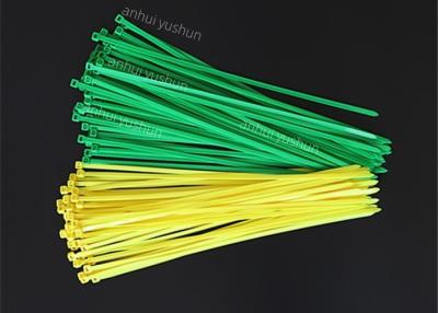 China Aanhalend Hulpmiddel Gele Kabel bind 500mm Zelfsluitende Nylon Groene Pitbanden Te koop