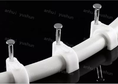 China White Plastic PP Cable Clips For Cable Management Electrical Wiring Plastic Cable Ties Holder/Cable Clamps à venda