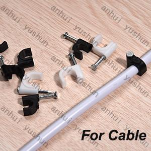 China Circle Or Flat Plastic Cable Clips The Ultimate Cable Management Solution en venta