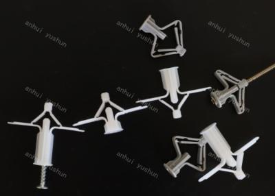 China Grey Wall Plug Screw Plastic Fastener Plastic Butterfly Wall Plug Screw Anchor Drywall Anchor zu verkaufen