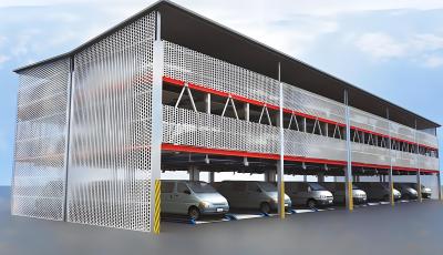 China Instalação modular Parque de estacionamento de automóveis Utilização de espaço elevado Parque de estacionamento de sistemas de puzzles à venda