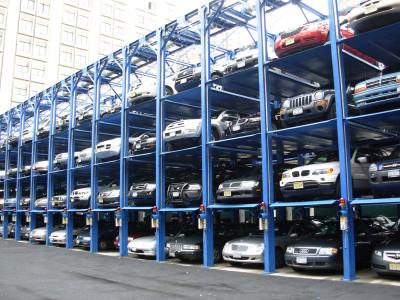 China 1000kg Load Hydraulic Lift Car Parking Residential Car Stackers For Garages for sale