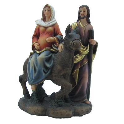 China Gifts & crafts home decor religious pregnant mary statue on donkey Jesus statues for sale