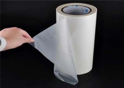 China Transparent Polyurethane Hot Melt Glue Film 0.05mm Thickness With Silicone Release Paper for sale