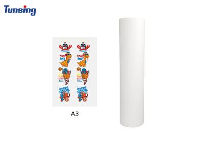 China Double Side Matte DTF PET Inkjet Heat Transfer Film 0.075mm Thickness for Clothing for sale